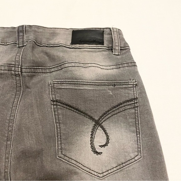 Jeaniologie Women Size 6 High Rise Skinny Jeans Distressed - Picture 14 of 16